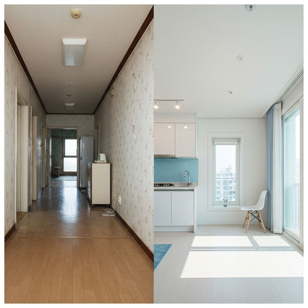 인테리어 시공 전후 비교